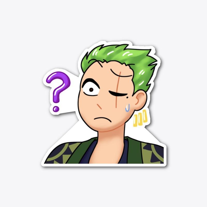 Confused Jeff Sticker