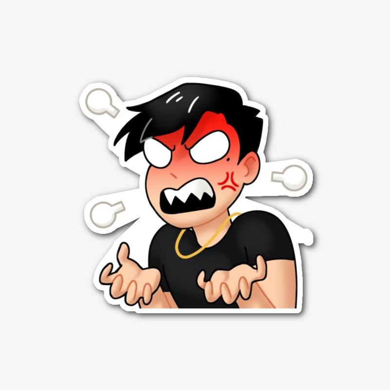 Jeff Rage Sticker